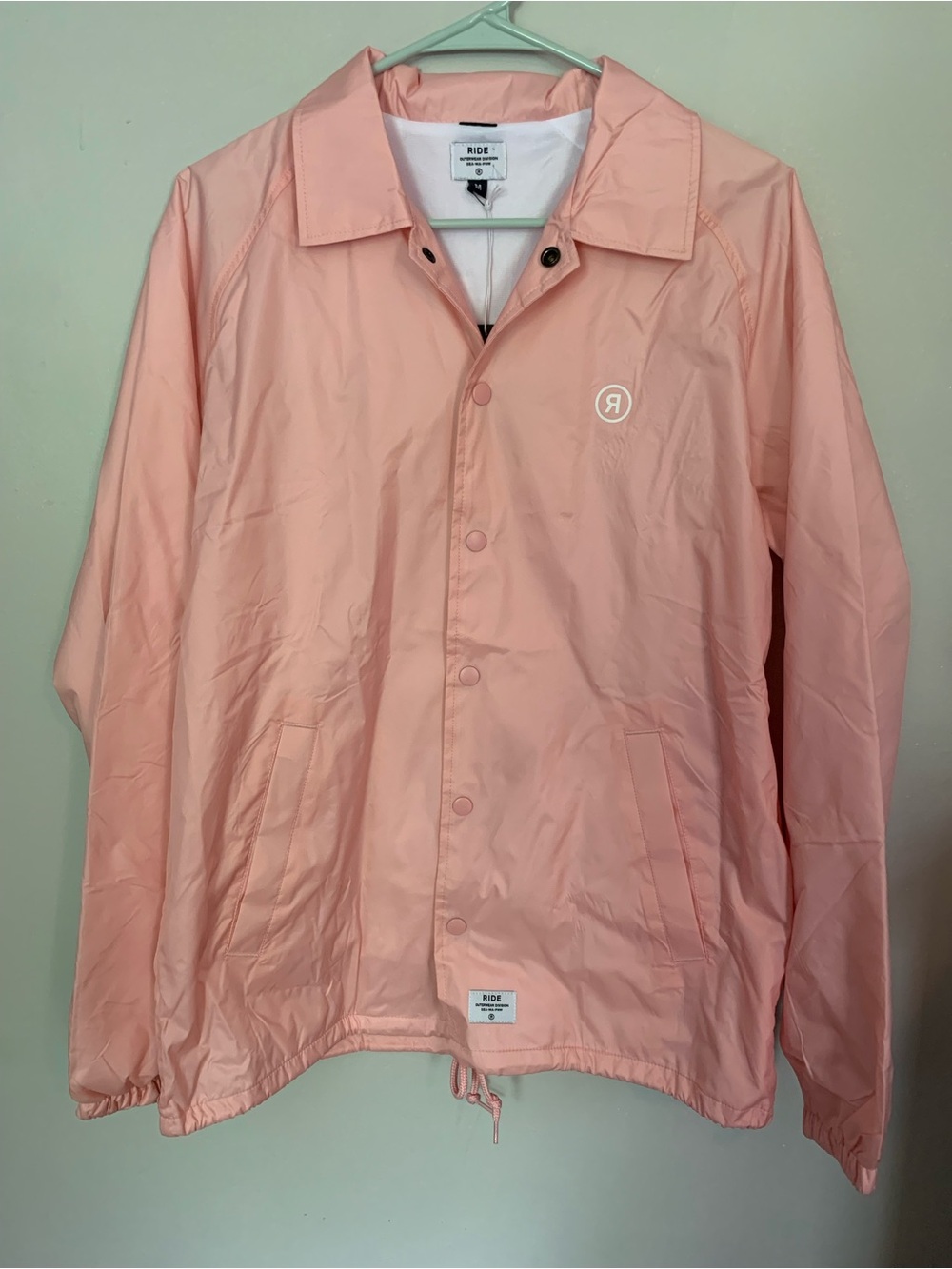 Ride Snowboards Unisex  Pink Coaches Jacket , NWT size medium